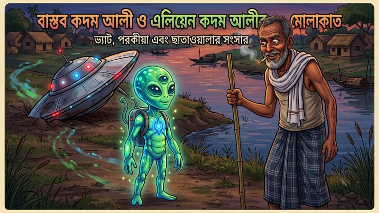 বাস্তব কদম আলী ও এলিয়েন কদম আলীর মোলাকাত